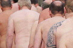 British Naturist People In gang Two