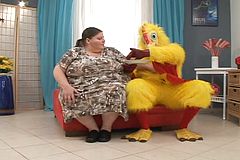 Scorching Fuck-fest with a Hotny Plus-size mature