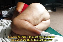 Large Phat booty Plumper Granny caught bare during sleep! Must See!