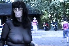 Mature With Massive Boobs Striptease